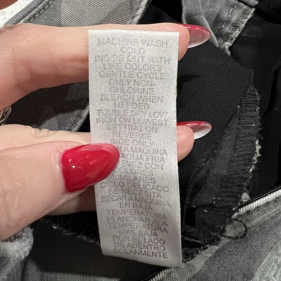 Democracy Size 6 Jeans “Ab”technology Skinny Leg Cropped Crop Camo Green Women’s - Picture 9 of 12